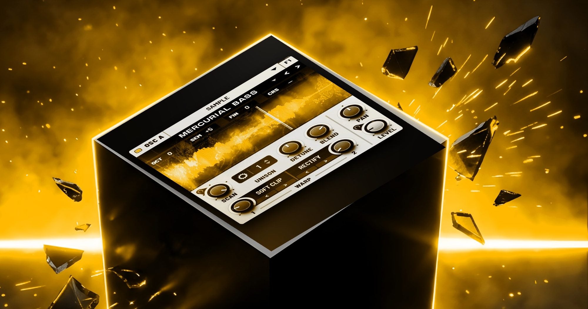 The Serum 2 oscillator panel on the VERGE 2 cube
